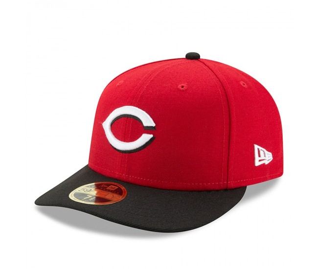 Cincinnati Reds Men's New Era Red/Navy Road Authentic Collection On-Field Low Profile 59FIFTY Fitted Hat