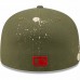 Cincinnati Reds Men's New Era Olive Splatter 59FIFTY Fitted Hat