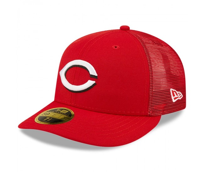 Cincinnati Reds Men's New Era Red Authentic Collection Mesh Back Low Profile 59FIFTY Fitted Hat