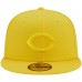 Cincinnati Reds Men's New Era Yellow Icon Color Pack 59FIFTY Fitted Hat