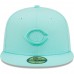 Cincinnati Reds Men's New Era Turquoise Icon Color Pack 59FIFTY Fitted Hat