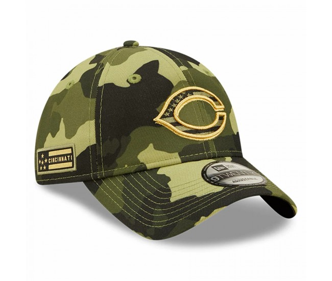 Cincinnati Reds Men's New Era Camo 2022 Armed Forces Day 9TWENTY Adjustable Hat