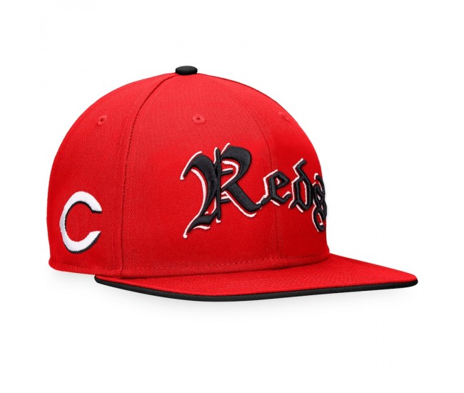 Cincinnati Reds Men's Fanatics Branded Red Iconic Old English Snapback Hat