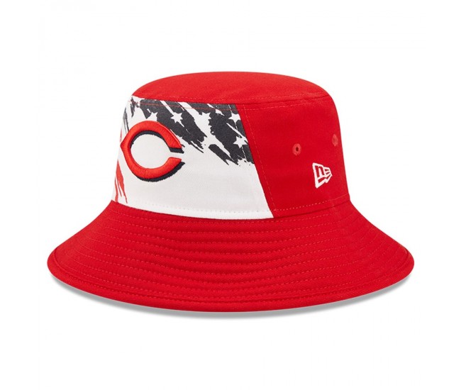 Cincinnati Reds Men's New Era Red 2022 4th of July Bucket Hat