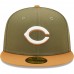 Cincinnati Reds Men's New Era Olive/Brown Two-Tone Color Pack 59FIFTY Fitted Hat