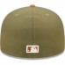 Cincinnati Reds Men's New Era Olive/Brown Two-Tone Color Pack 59FIFTY Fitted Hat