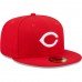 Cincinnati Reds Men's New Era Red Logo 59FIFTY Fitted Hat