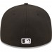 Cincinnati Reds Men's New Era Black & White Low Profile 59FIFTY Fitted Hat