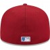 Cincinnati Reds Men's New Era Cardinal 1990 World Series Air Force Blue Undervisor 59FIFTY Fitted Hat