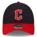 Cleveland Guardians Men's New Era Navy/Red 2022 Postseason Side Patch 9TWENTY Adjustable Hat