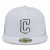 Cleveland Guardians Men's New Era White 2022 Batting Practice 59FIFTY Fitted Hat