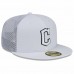 Cleveland Guardians Men's New Era White 2022 Batting Practice 59FIFTY Fitted Hat