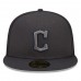 Cleveland Guardians Men's New Era Graphite 2022 Batting Practice 59FIFTY Fitted Hat