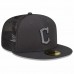 Cleveland Guardians Men's New Era Graphite 2022 Batting Practice 59FIFTY Fitted Hat