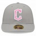 Cleveland Guardians Men's New Era Gray 2022 Mother's Day On-Field Low Profile 59FIFTY Fitted Hat