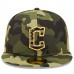 Cleveland Guardians Men's New Era Camo 2022 Armed Forces Day On-Field 59FIFTY Fitted Hat