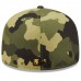 Cleveland Guardians Men's New Era Camo 2022 Armed Forces Day On-Field 59FIFTY Fitted Hat