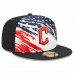 Cleveland Guardians Men's New Era Navy 2022 4th of July On-Field 59FIFTY Fitted Hat