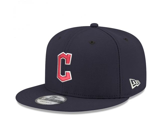 Cleveland Guardians Men's New Era Navy 9FIFTY Snapback Adjustable Hat