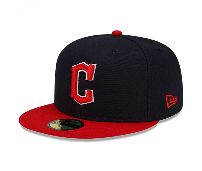 Cleveland Guardians Men's New Era Navy/Red Home Authentic Collection On-Field 59FIFTY Fitted Hat