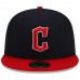 Cleveland Guardians Men's New Era Navy/Red Home Authentic Collection On-Field 59FIFTY Fitted Hat