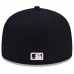 Cleveland Guardians Men's New Era Navy Road Authentic Collection On-Field 59FIFTY Fitted Hat