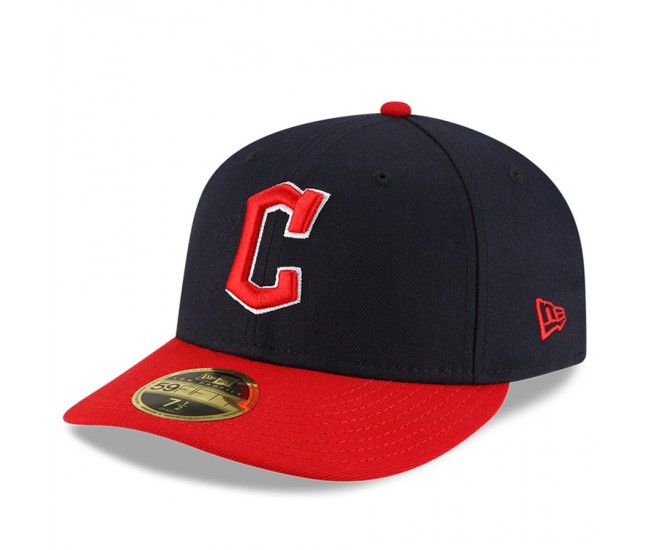 Cleveland Guardians Men's New Era Navy/Red Authentic Collection On-Field Home Low Profile 59FIFTY Fitted Hat