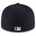 Cleveland Guardians Men's New Era Navy Authentic Collection On-Field Road Low Profile 59FIFTY Fitted Hat