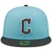 Cleveland Guardians Men's New Era Light Blue/Charcoal Two-Tone Color Pack 59FIFTY Fitted Hat