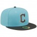 Cleveland Guardians Men's New Era Light Blue/Charcoal Two-Tone Color Pack 59FIFTY Fitted Hat