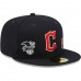 Cleveland Guardians Men's New Era Navy Identity 59FIFTY Fitted Hat