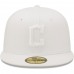 Cleveland Guardians Men's New Era White on White 59FIFTY Fitted Hat