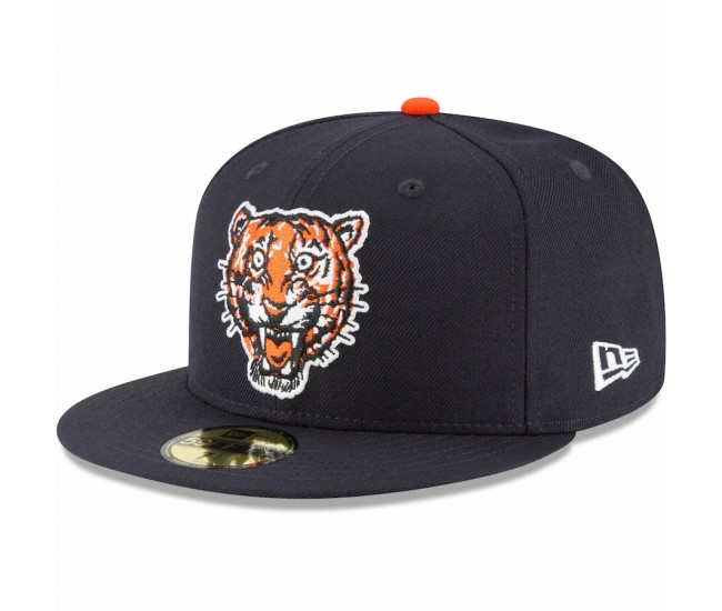 Detroit Tigers Men's New Era Navy Cooperstown Collection Wool 59FIFTY Fitted Hat