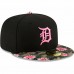 Detroit Tigers Men's New Era Black Floral Morning 59FIFTY Fitted Hat