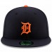 Detroit Tigers Men's New Era Navy Road Authentic Collection On-Field Logo 59FIFTY Fitted Hat