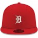 Detroit Tigers Men's New Era Red Logo White 59FIFTY Fitted Hat