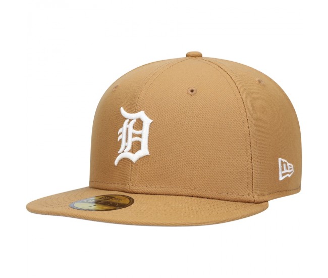 Detroit Tigers Men's New Era Tan Wheat 59FIFTY Fitted Hat