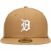 Detroit Tigers Men's New Era Tan Wheat 59FIFTY Fitted Hat