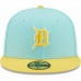 Detroit Tigers Men's New Era Turquoise/Yellow Spring Color Pack Two-Tone 59FIFTY Fitted Hat