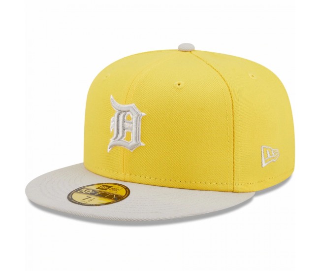 Detroit Tigers Men's New Era Yellow/Gray Spring Color Pack Two-Tone 59FIFTY Fitted Hat