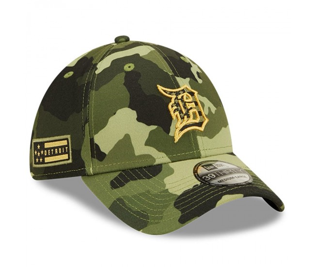 Detroit Tigers Men's New Era Camo 2022 Armed Forces Day 39THIRTY Flex Hat