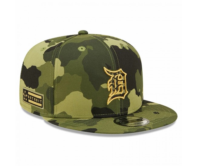 Detroit Tigers Men's New Era Camo 2022 Armed Forces Day 9FIFTY Snapback Adjustable Hat