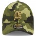 Detroit Tigers Men's New Era Camo 2022 Armed Forces Day 9FORTY Snapback Adjustable Hat