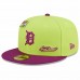 Detroit Tigers Men's New Era Green/Purple MLB x Big League Chew Swingin' Sour Apple Flavor Pack 59FIFTY Fitted Hat