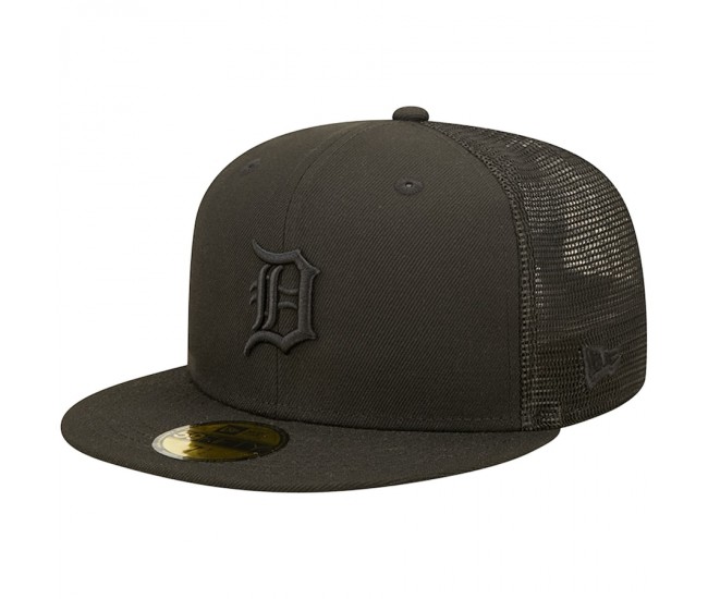 Detroit Tigers Men's New Era Blackout Trucker 59FIFTY Fitted Hat