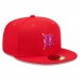 Detroit Tigers Men's New Era Red Purple Undervisor 59FIFTY Fitted Hat