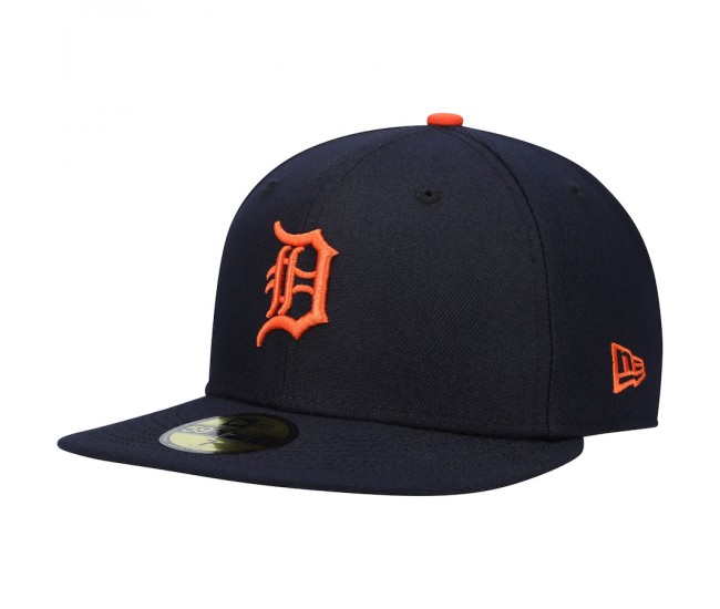 Detroit Tigers Men's New Era Navy Authentic Collection On-Field Road 59FIFTY Fitted Hat