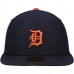 Detroit Tigers Men's New Era Navy Authentic Collection On-Field Road Low Profile 59FIFTY Fitted Hat