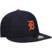 Detroit Tigers Men's New Era Navy Authentic Collection On-Field Road Low Profile 59FIFTY Fitted Hat