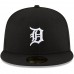 Detroit Tigers Men's New Era Black Logo 59FIFTY Fitted Hat